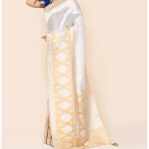 VIRASAT Banarasi Tissue Silk Saree