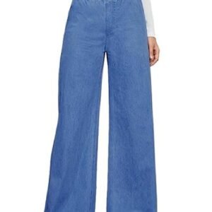 Women's Stretch Denim Wide Leg Jeans