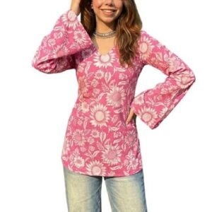 Women’s All Over Printed Short Kurti
