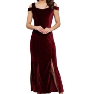 Bodycon Party Dress for Women with Double Slit Cut