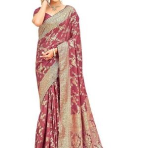Satrani Women's Silk Weaving Banarasi Saree