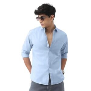 Men's Cotton Full Sleeve Regular Fit Casual Solid Shirt