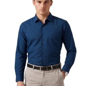Men's Everyday Solid Slim Fit Full Sleeve Formal Shirt