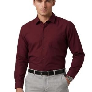 Men's Everyday Solid Slim Fit Full Sleeve Formal Shirt